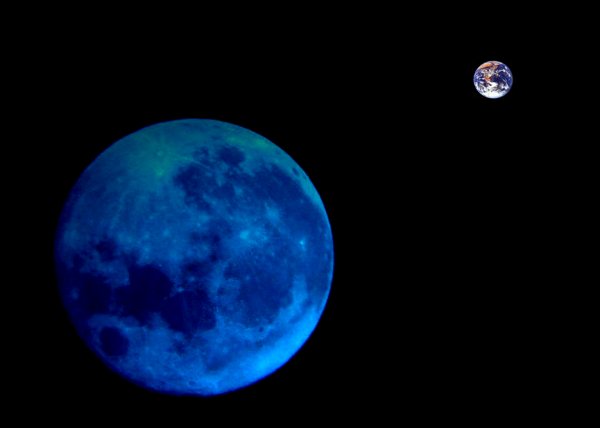 terra luna spazio