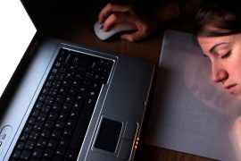 donna sonno computer stress