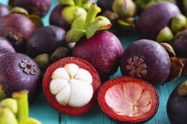Mangostano pianta tropicale sempre verde