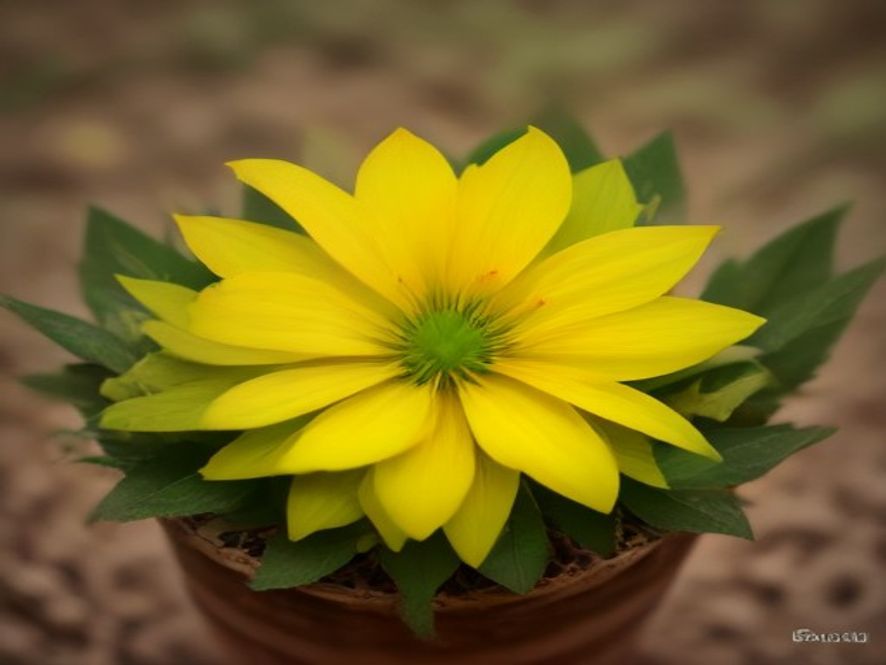 Ashwagandha plant with yellow flowers and reddish roots, natural herbal medicine